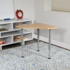 Flash Furniture Goddard Triangular Collaborative Adjustable Student Desk - Home And Classroom