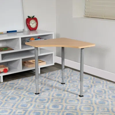 Flash Furniture Goddard Triangular Collaborative Adjustable Student Desk - Home And Classroom