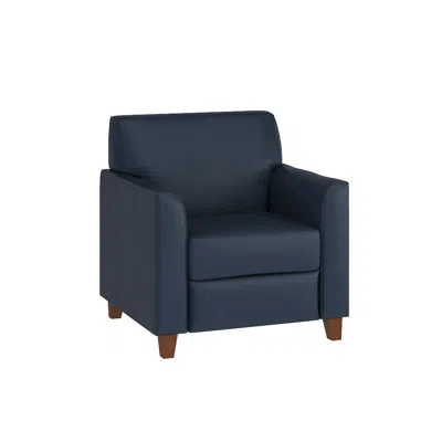 Flash Furniture Hercules Diplomat Series Navy Leathersoft Chair In Blue