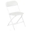 Flash Furniture Hercules Series 650 Lb. Capacity Premium White Plastic Folding Chair In White