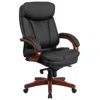 Flash Furniture High Back Black Executive Office Chair With Synchro-tilt Mechanism In Black
