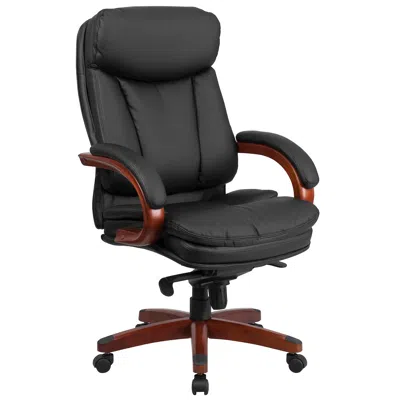 Flash Furniture High Back Black Executive Office Chair With Synchro-tilt Mechanism