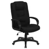 Flash Furniture High Back Black Fabric Executive Swivel Office Chair With Arms In Black