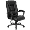 Flash Furniture High Back Black Layered Upholstered Executive Swivel Office Chair In Black