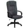 Flash Furniture High Back Gray Fabric Executive Swivel Office Chair With Arms In Gray