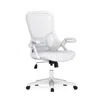 Flash Furniture High Back White Mesh Ergonomic Swivel Office Chair In White