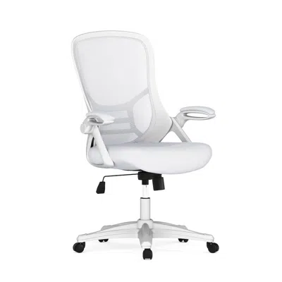 Flash Furniture High Back White Mesh Ergonomic Swivel Office Chair