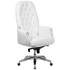 Flash Furniture High Back White Multifunction Executive Swivel Ergonomic Office Chair With Arms In White