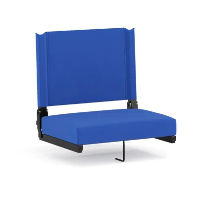 Flash Furniture Lightweight Stadium Chair With Handle, Ultra-padded Seat, Blue