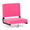 Flash Furniture Lightweight Stadium Chair With Handle, Ultra-padded Seat, Pink In Pink
