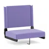 Flash Furniture Lightweight Stadium Chair With Handle, Ultra-padded Seat, Purple In Purple
