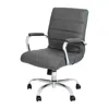 Flash Furniture Mid-back Gray Executive Swivel Office Chair With Chrome Frame And Arms In Gray
