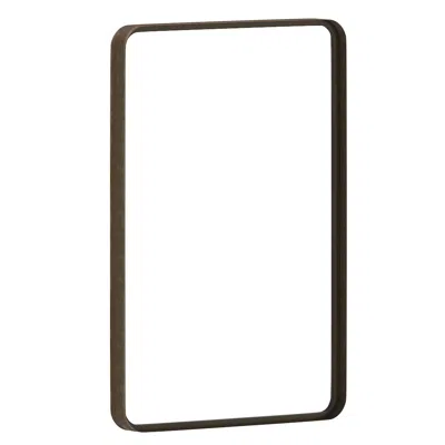 Flash Furniture Modern 20" X 30" Rectangular Wall Mount Accent Mirror In Black