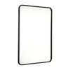 Flash Furniture Modern 40" X 30" Rectangular Wall Mount Accent Mirror In Black