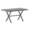 Flash Furniture Modern Commercial Grade X-frame Patio Dining Table In Gray