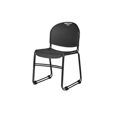 Flash Furniture Naomi Basics Stack Chair, Pack Of 2 In Black