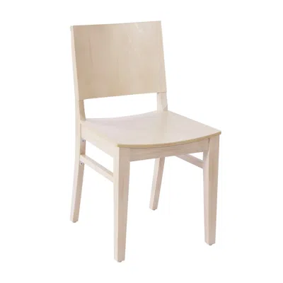 Flash Furniture Naples Solid Wood Dining Chair With Curved Backrest And Antique White Finish In Neutral