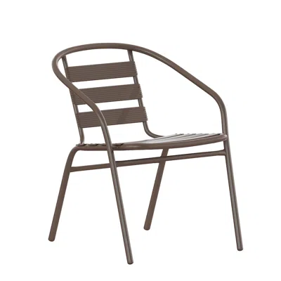 Flash Furniture Patio Chair For Indoor And Outdoor Use In Brown