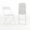 Flash Furniture Plastic Folding Chair White - 2 Pack 650lb Weight Capacity In White