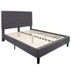 Flash Furniture Queen Platform Bed Queen Size Platform Bed Frame With Headboard In Blue