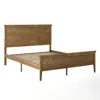 Flash Furniture Queen Size Solid Wood Platform Bed Frame, Light Brown In Brown