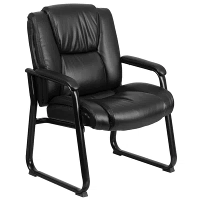 Flash Furniture Reception Chairs Black Leathersoft Side Chairs For Reception And Office