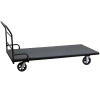 Flash Furniture Regency Folding Table Dolly With Carpeted Platform For Rectangular Tables In Black