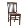Flash Furniture School House Back Walnut Wood Restaurant Chair In Brown