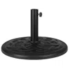 Flash Furniture Universal Black Cement Patio Umbrella Base - 19.25" Diameter In Black