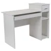 Flash Furniture White Computer Desk With Shelves And Drawer In White