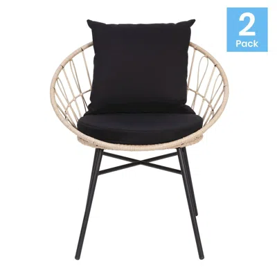 Flash Furniture Wood Folding Chair In Black