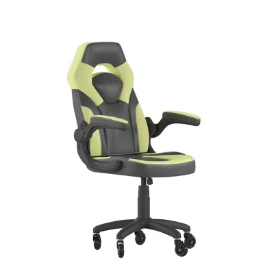 Flash Furniture X10 Gaming Chair Racing Computer Chair, Neon Green/black Leathersoft