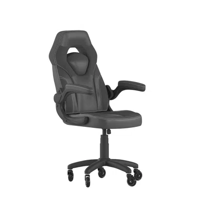 Flash Furniture X10 Gaming Chair Racing Office Computer Chair, Black Leathersoft