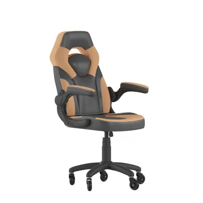 Flash Furniture X10 Gaming Chair Racing Office Computer Chair, Orange/black Leathersoft In Blue