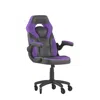 Flash Furniture X10 Gaming Chair Racing Office Computer Chair, Purple/black Leathersoft In Multi