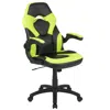 Flash Furniture X10 Gaming Chair Racing Office Computer Swivel Chair, Neon Green/black In Multi
