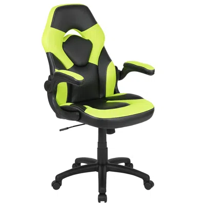 Flash Furniture X10 Gaming Chair Racing Office Computer Swivel Chair, Neon Green/black In Multi
