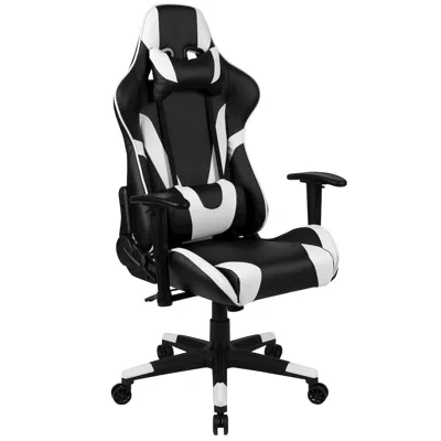 Flash Furniture X20 Gaming Chair Racing Office Computer Swivel Chair With Fully Reclining Back In Black
