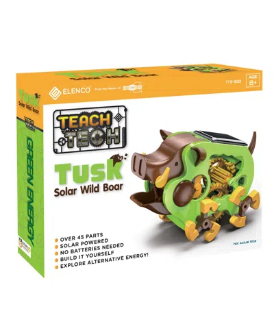 Flat River Group Teach Tech Tusk Wild Boar Solar Robot Crawler Stem Building Set For Kids In Open Misce
