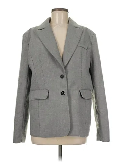Pre-owned Flat White Blazer Jacket In Gray