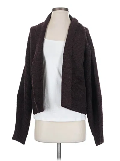 Pre-owned Flat White Cardigan Sweater In Brown