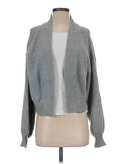 Pre-owned Flat White Cardigan Sweater In Gray