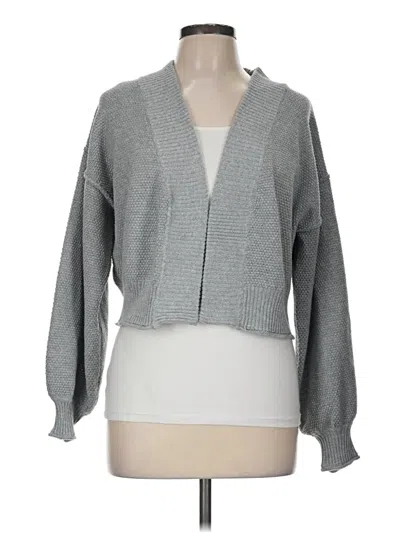 Pre-owned Flat White Cardigan Sweater In Gray