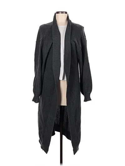 Pre-owned Flat White Cardigan Sweater In Gray