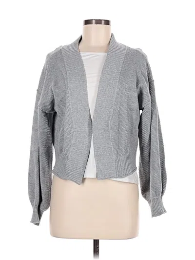 Pre-owned Flat White Cardigan Sweater In Gray