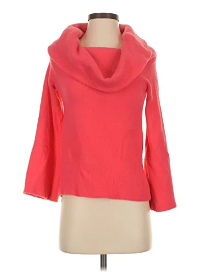 Pre-owned Flat White Cardigan Sweater In Red