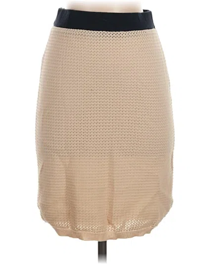 Flat White Casual Skirt In Tan