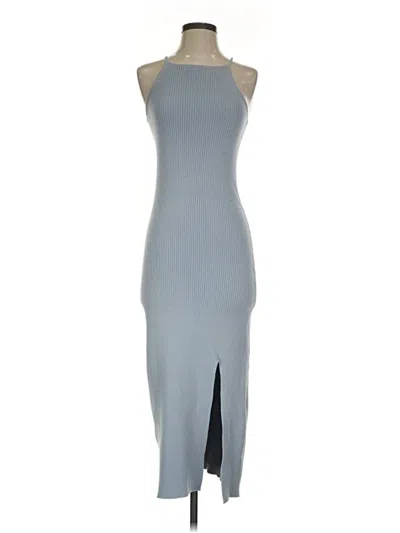 Pre-owned Flat White Cocktail Dress In Gray