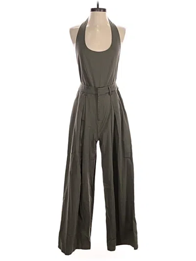 Pre-owned Flat White Jumpsuit In Gray