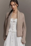 Flat White Mariel Cashmere-blend Cardigan Sweater In Neutral